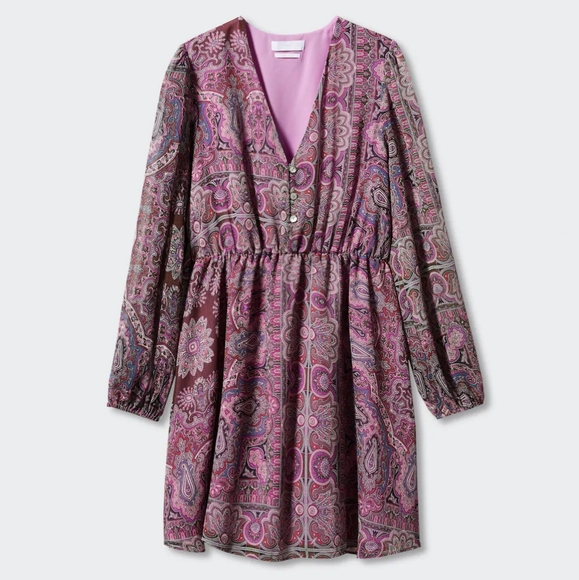 MANGO Paisley dress - Picture 2 of 6